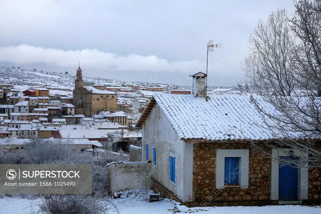View Orihuela del Tremedal snowed  Teruel