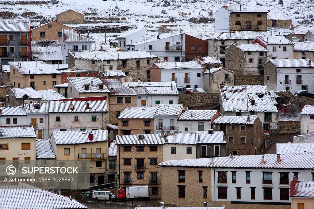 View Orihuela del Tremedal snowed  Teruel