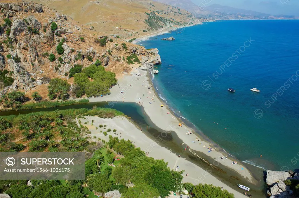 Greece, Crete island, Rethymnon province, Preveli beach