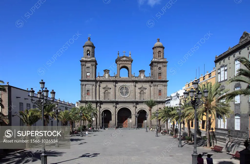Spain, Canary Islands, Gran Canaria, Las Palmas, Cathedral, Plaza de Santa Ana,
