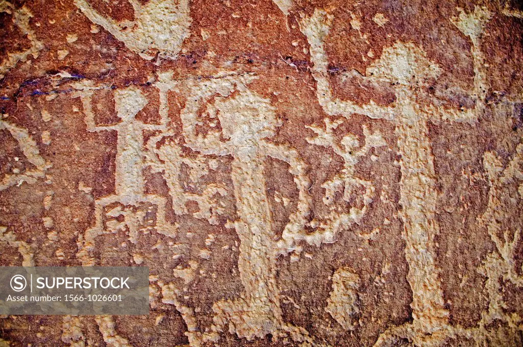 Anasazi petroglyphs at Mesa Verde National Park, Colorado, USA.