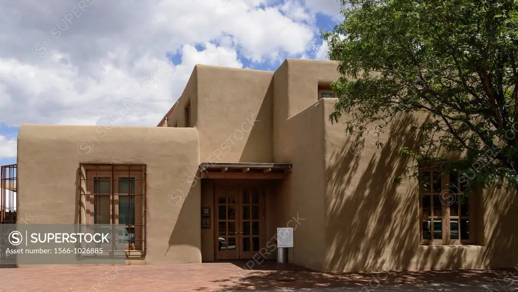 Exterior of the Georgia O´Keeffe Museum, Santa Fe, New Mexico, USA