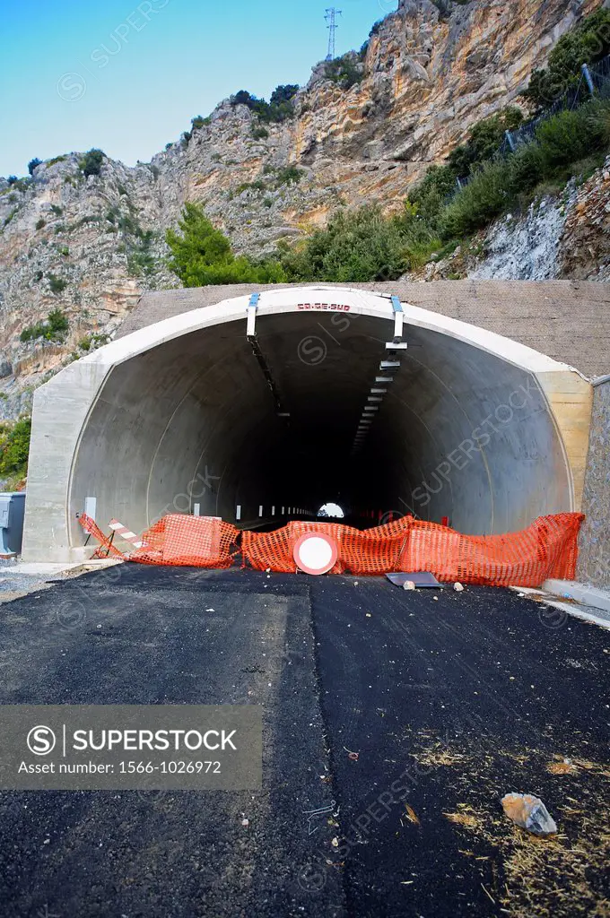 Tunnel  Maratea, Basilicata, Italy.