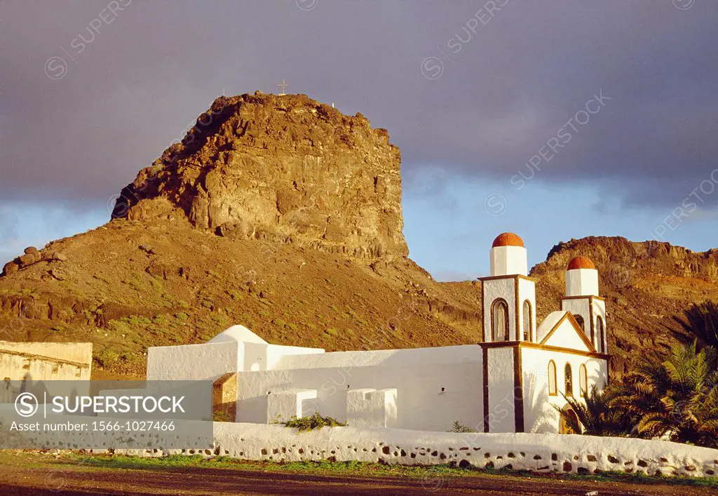 Las Nieves church. Puerto de las Nieves, Gran Canaria island, Canary Islands, Spain.