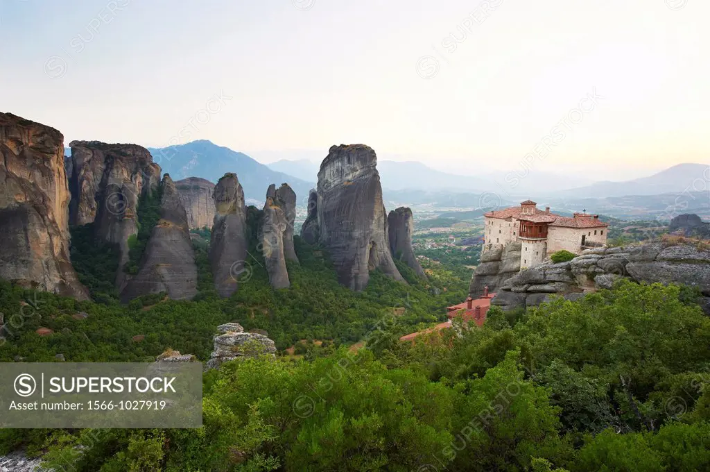 Greece, Thessaly, Meteora, Unesco World Hertitage, Roussanou Monastery