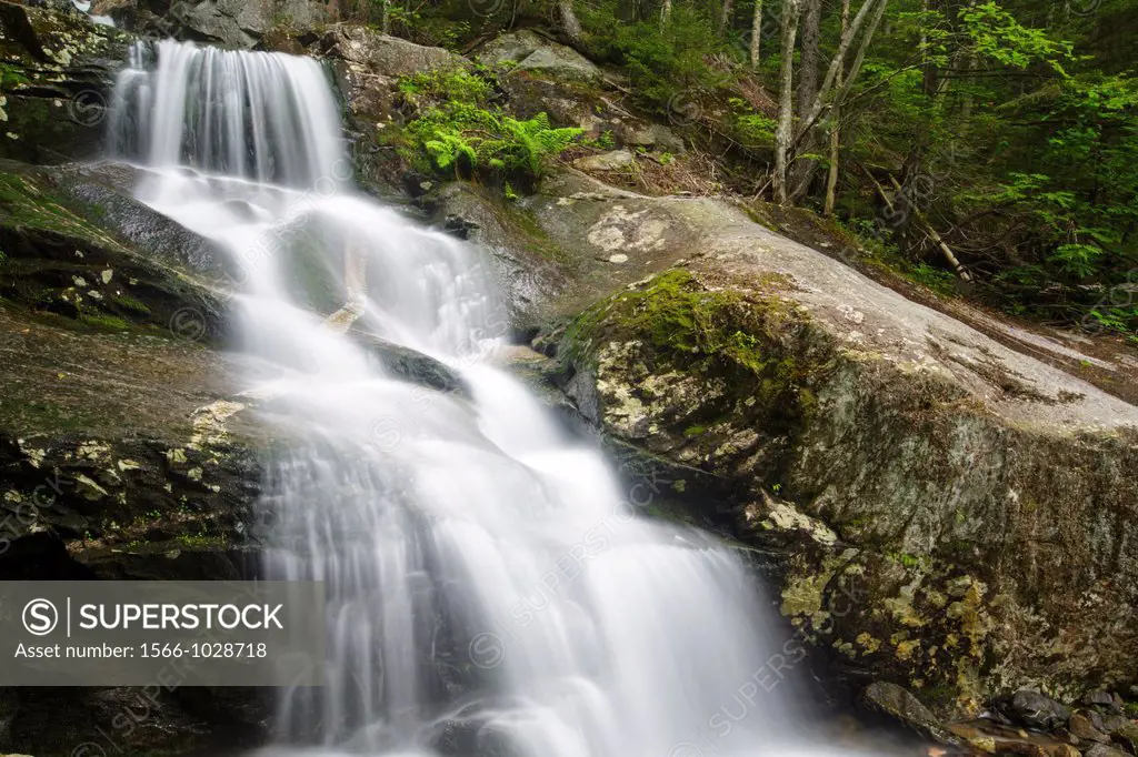 Kinsman Notch - Beaver Brook Cascades during the spring months  These cascades are located along the Appalachian Tail in the White Mountain National F...