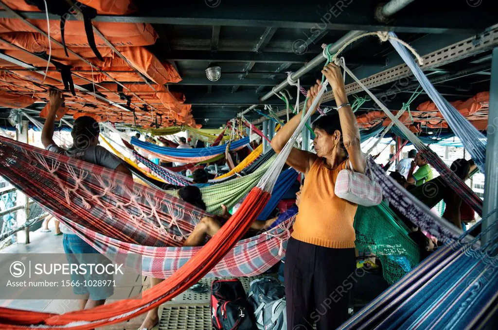 Passengers ship, Port of Manaus  Amazonas state, the Amazon, Brazil.