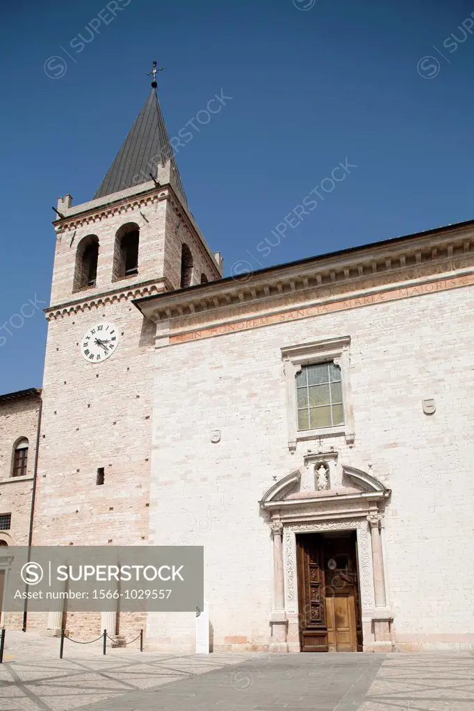 europe, italy, umbria, spello, st maria maggiore church