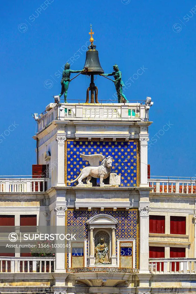 Italy , Venezia City , San Marco Square The Clock Tower