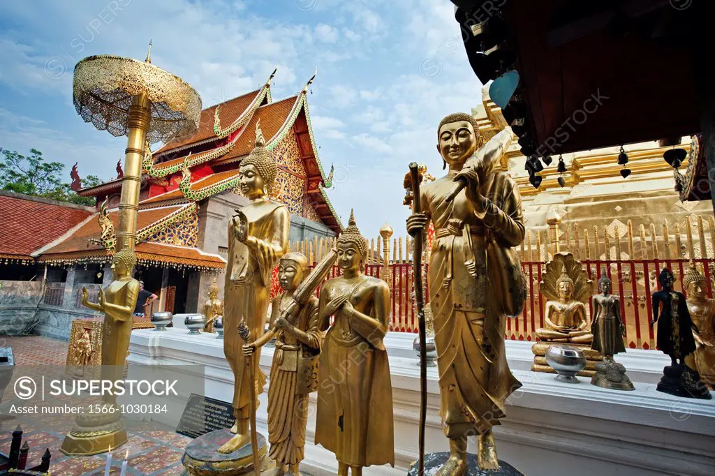 Wat Phrathat, Doi Suthep temple, Chiang Mai, Thailand.