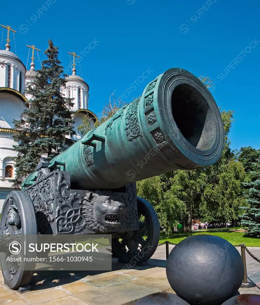Tsar«s cannon  Kremlin  Moscow  Russia.