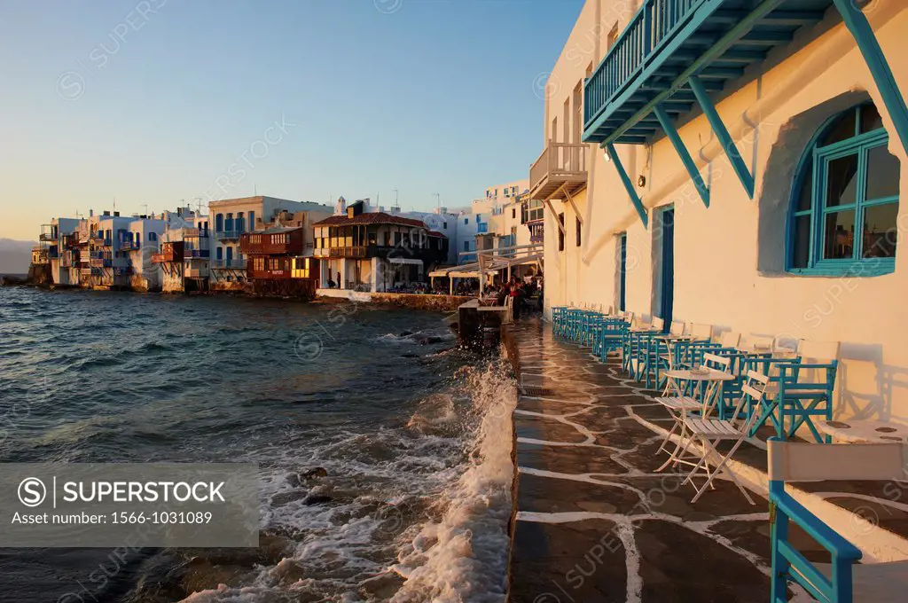 Greece, Cyclades, Mykonos island, Chora, Mykonos town, Little Venice