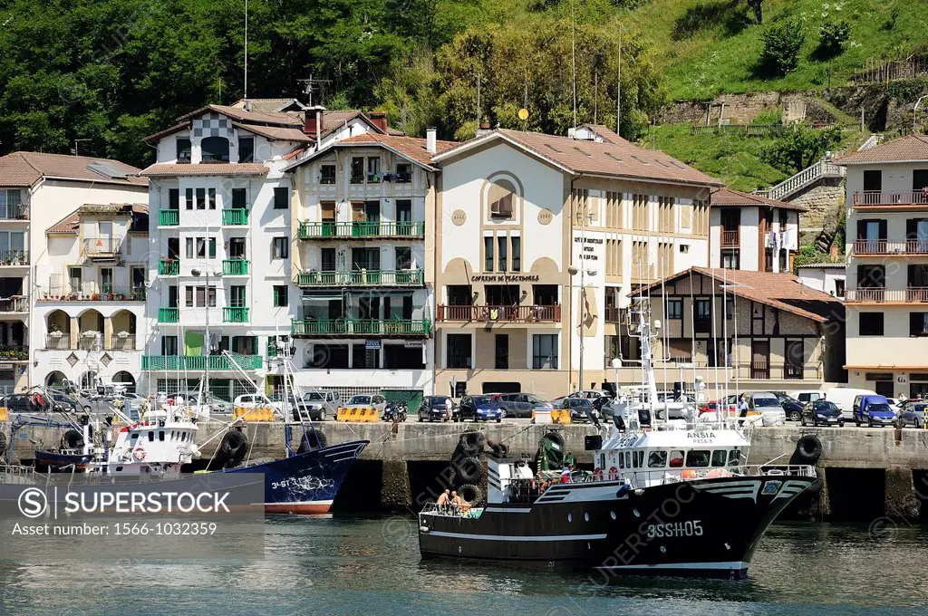 Fishing port of San Pedro, San Sebastian Donostia Basque Country, Spain