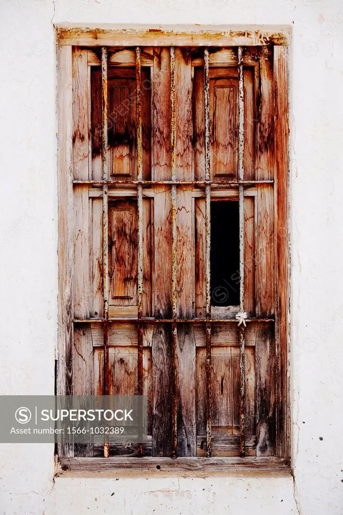 Old window in Foios Village, Valencia, Spain