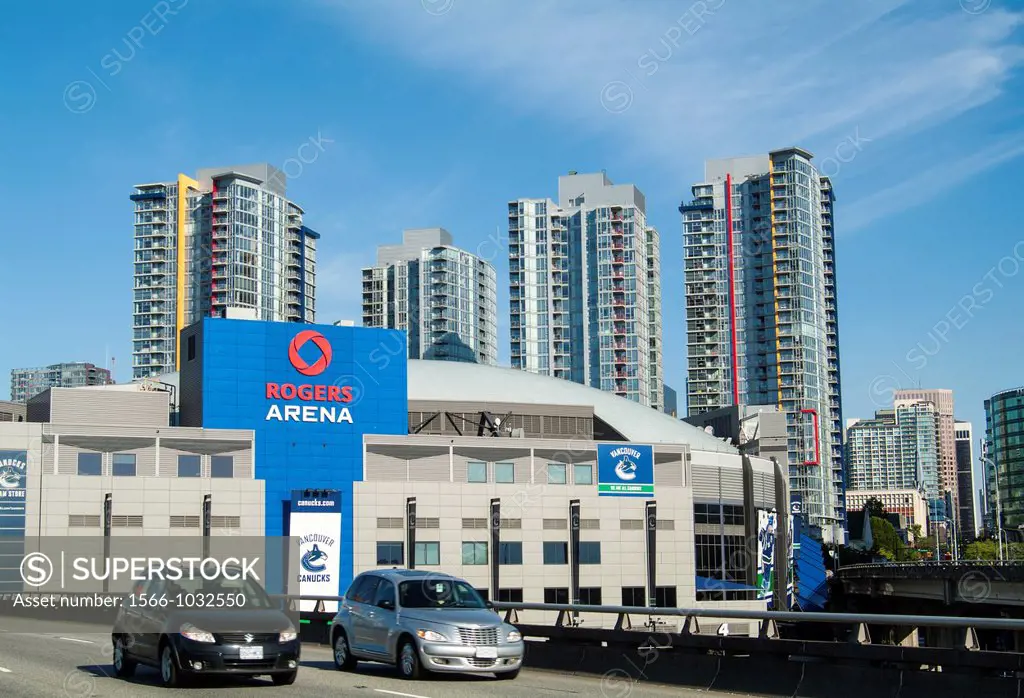 Rogers Arena in downtown Vancouver, BC, Canada