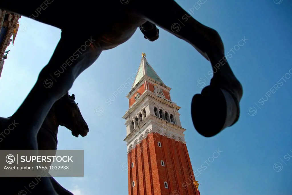 Campanile di San Marco, Piazza San Marco, San Marco, Venice, Veneto, Italy, Europe