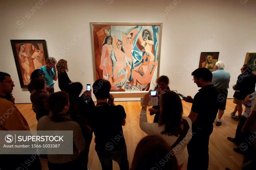 USA, New York, New York City, Manhattan, Museum of Modern Art, MOMA , Les Demoiselles d´Avignon, 1906-1907 Pablo Picasso