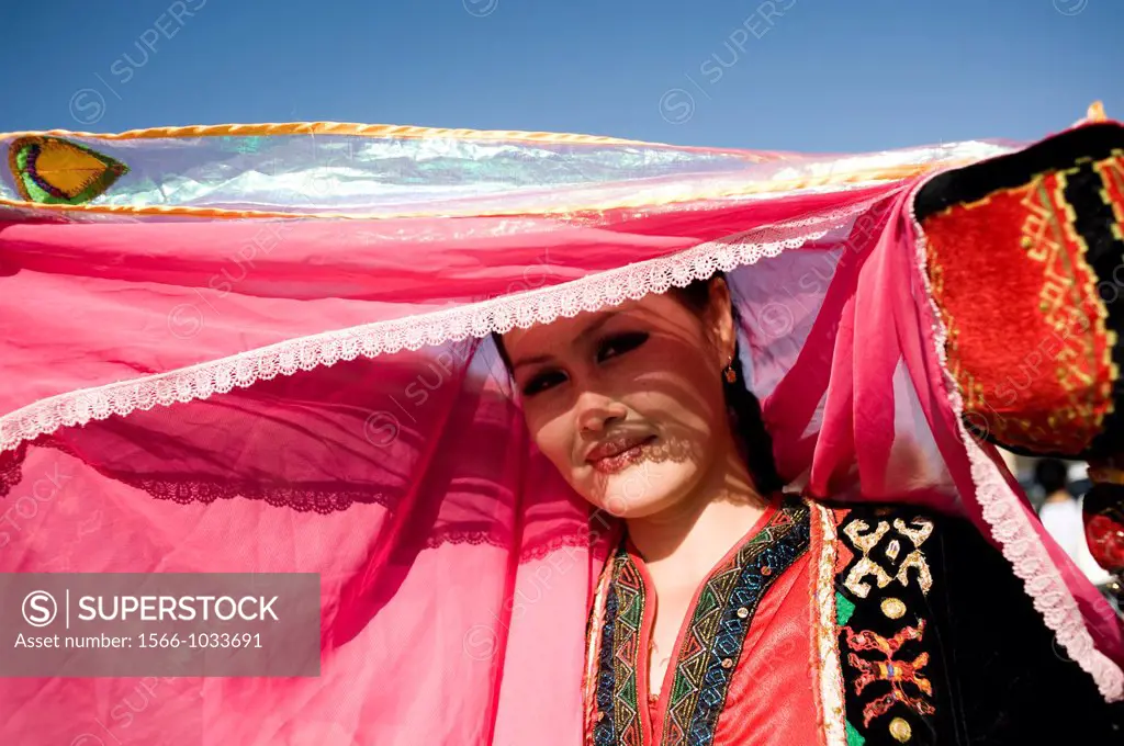 Street dancer in Bukhara, Uzbekistan