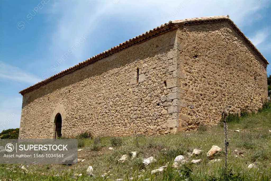 Hermitage of San Juan de Frias, Frias de Albarracin, Albarracin Mountains, Sierra de Alvarracin, Universal Mounts, Teruel, Spain, Europe