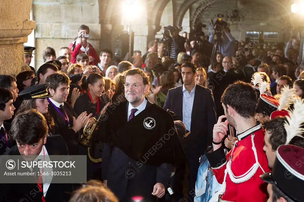 The Spanish President, Mariano Rajoy in a public act