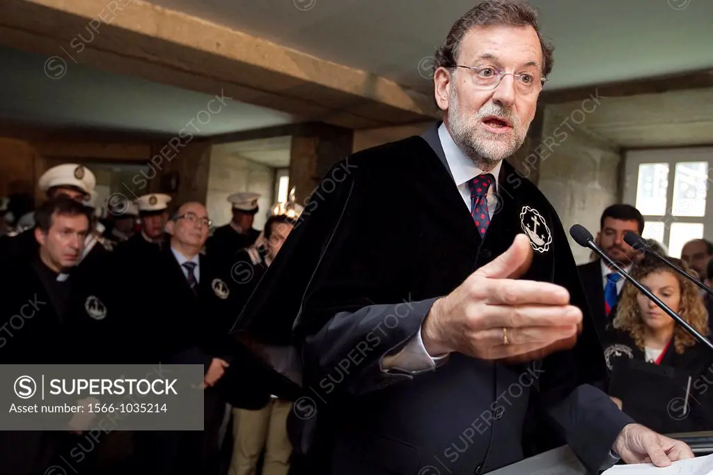 The Spanish President, Mariano Rajoy in a public act