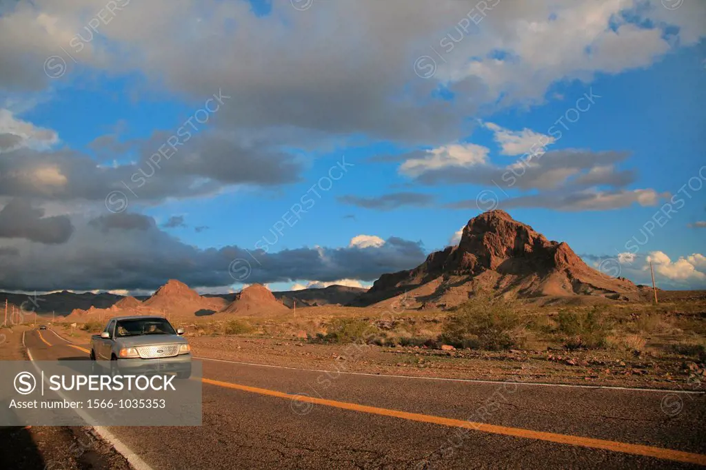 Oatman landscape, Historic Route 66, From Kingman to Seligman, Arizona, USA.