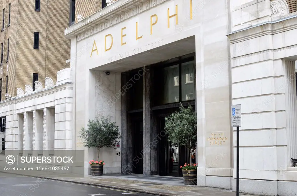 The New Adelphi building in John Adam Street, London WC2, England