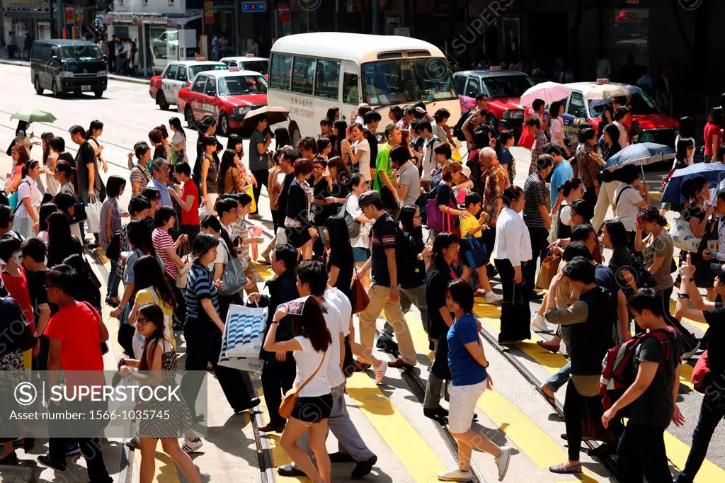 Pedestrian, Hong Kong, China, Asia