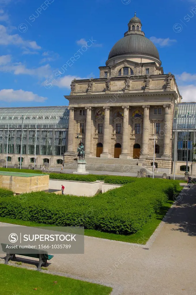 Bavarian State Chancellery (Bayerische Staatskanzlei), Hofgarten, Munich, Bavaria, Germany