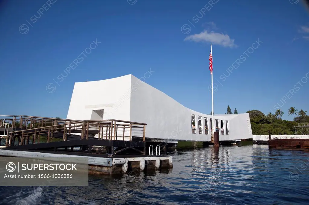 USS Arizona Memorial, Pearl Harbor, Oahu, Hawaii, USA