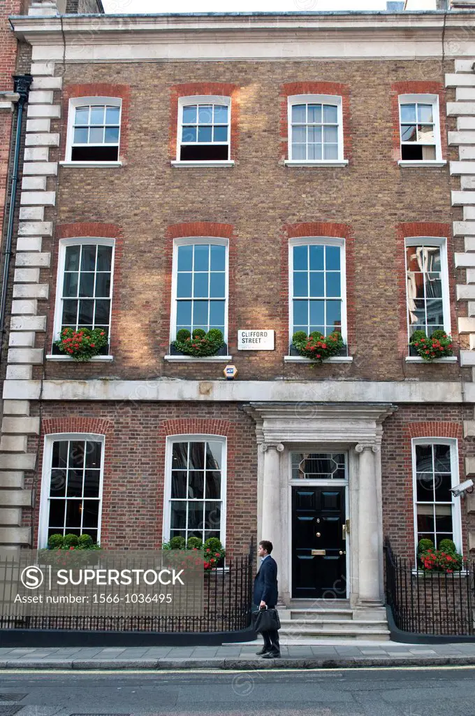 Georgian house, Clifford Street, W1, City of Westminster, London, UK