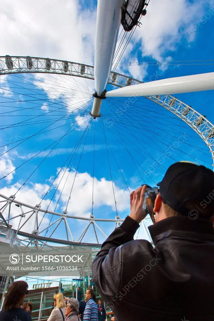 London Eye, Millennium Wheel  London  England  United Kingdom  UK  Europe.