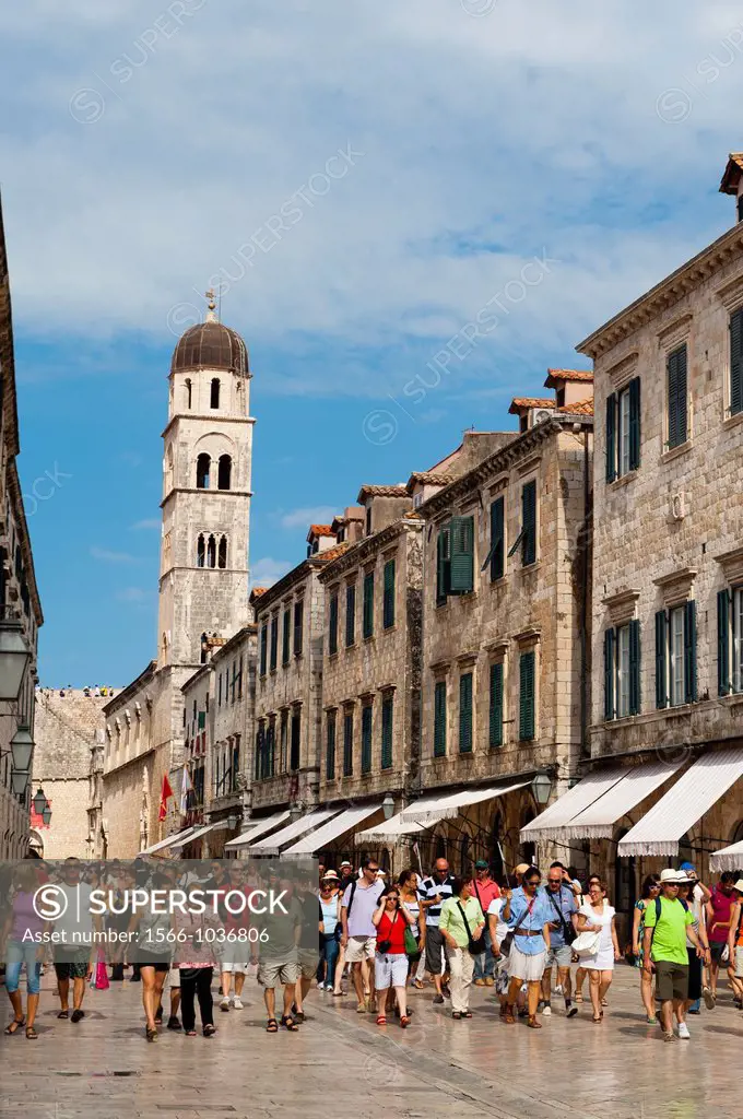 ´Stradun´ street, Dubrovnik, Dubrovnik-Neretva county, Croatia, Europe.