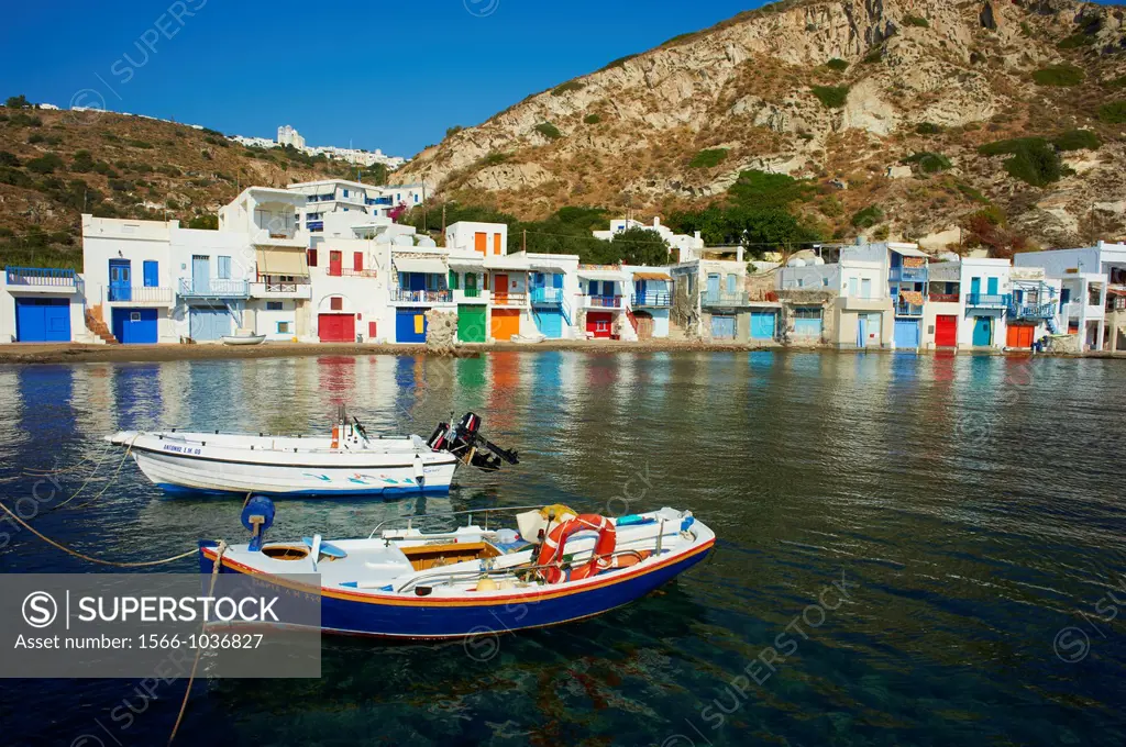 Greece, Cyclades islands, Milos island, fisher village of Klima