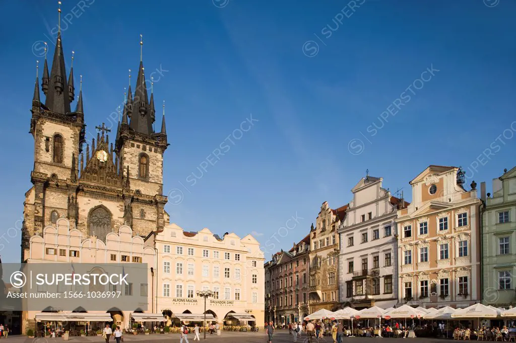 Tyn Church Old Town Square Staromestske Namesti Prague Czech Republic
