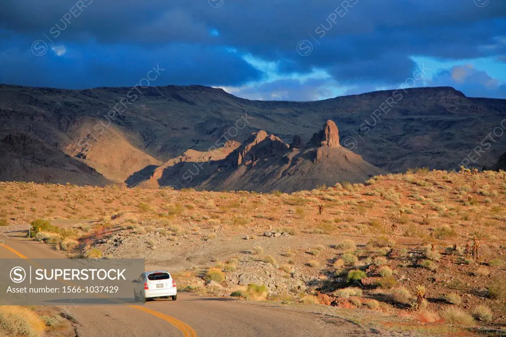 Oatman landscape, Historic Route 66, From Kingman to Seligman, Arizona, USA.
