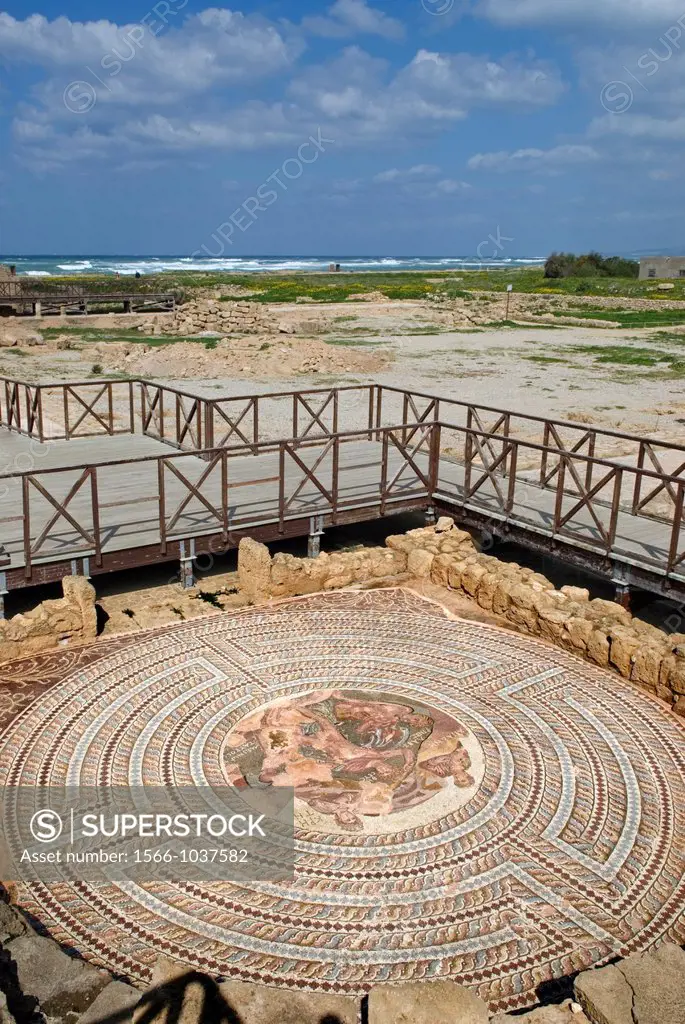 mosaics of the House of Thesee, Paphos, Cyprus, Eastern Mediterranean Sea island, Eurasia