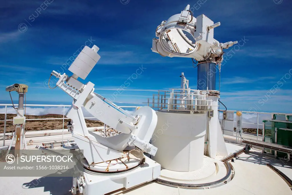 The Vacuum Tower Telescope VTT, Solar Telescope, Observatorio del Teide, Tenerife, Canary Islands, Spain   The VTT and the GREGOR are operated by four...