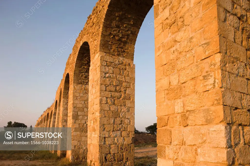 Old Ottoman Turkish Aquaduct Lohamei Hagetaott Kibbutz Acco Israel