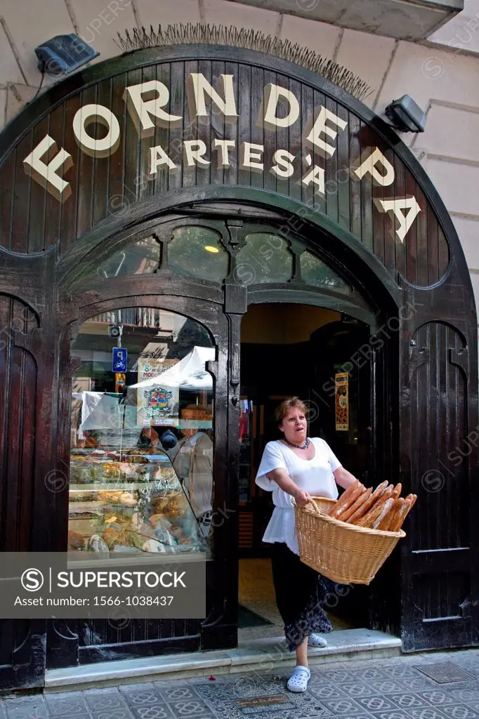 bakery, Eixample district, Barcelona, Catalonia, Spain