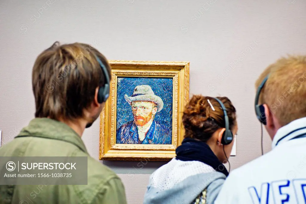 Self portrait 1887, Vincent Van Gogh 1853-1890, Van Gogh Museum, Amsterdam, Netherlands.