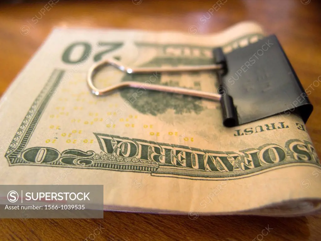 Opened wallet exposing money in Providence, Rhode Island, United States