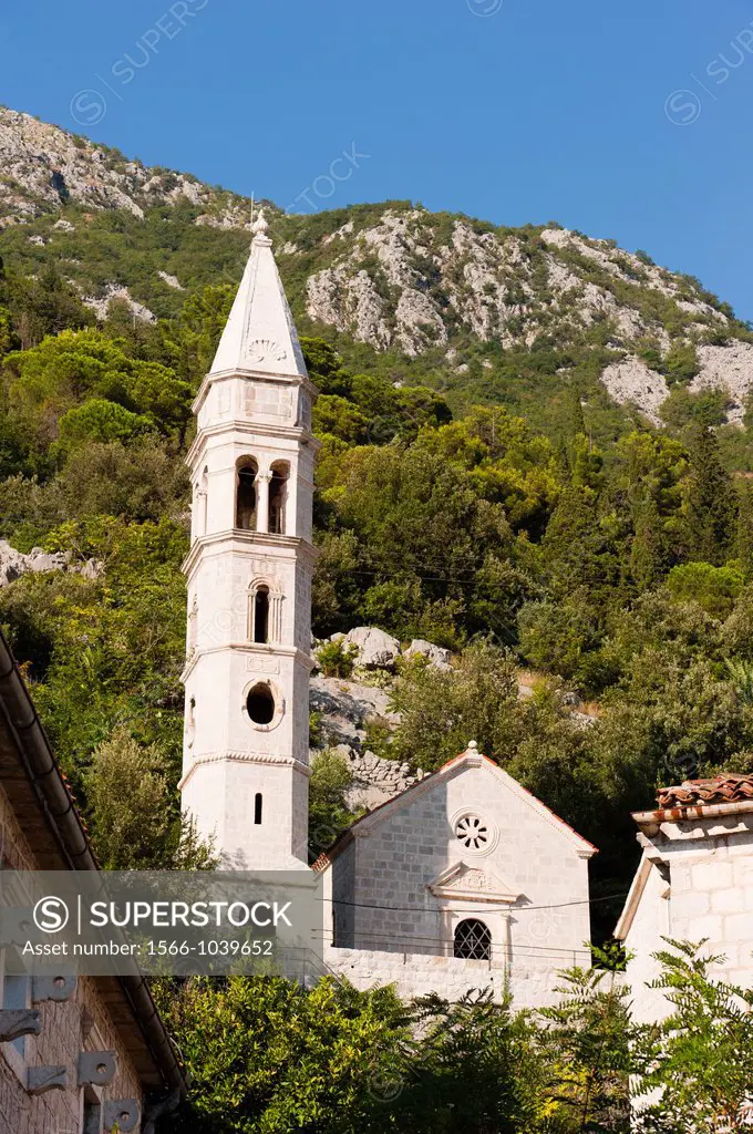 Church of Our Lady of Rosary, Perast, Bay of Kotor, Montenegro, Europe.