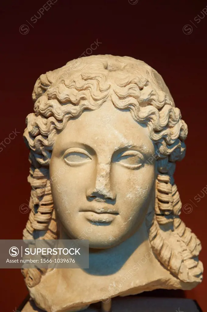 Greece, Macedonia, Thessaloniki, archeological museum, Isis head