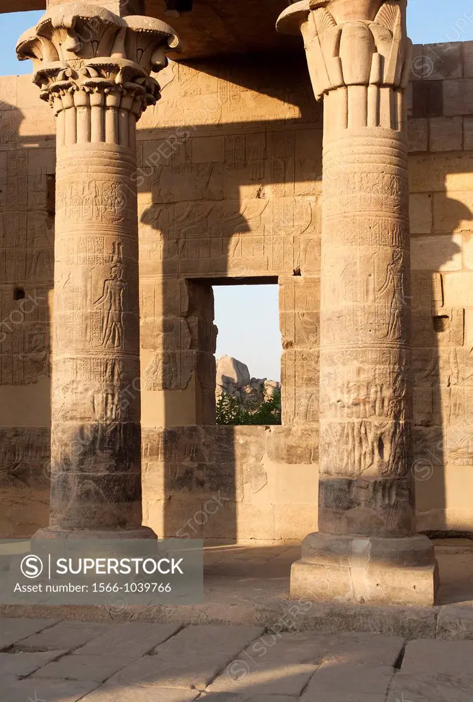 Isis temple, Agilkia island, Philae, Aswan, Egypt