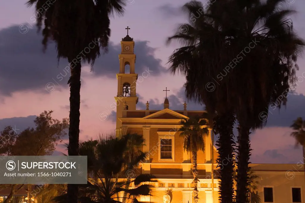 Bell Tower Monestery Of Saint Peter Abrasha Park Old City Jaffa Tel Aviv Israel