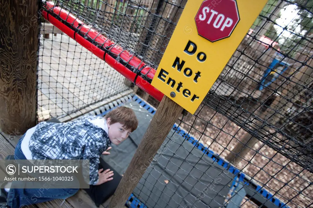 naughty child breaking the rules