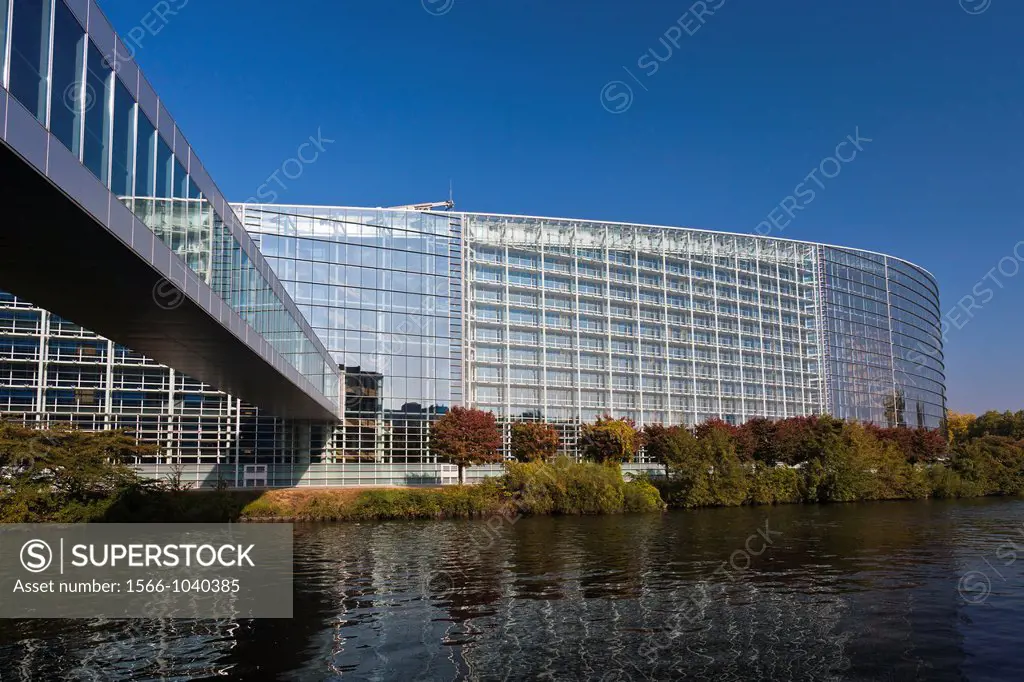 Building of the European Parliament, Strasbourg, Alsace, France, Europe