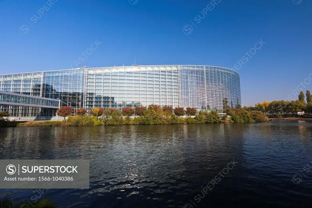 Building of the European Parliament, Strasbourg, Alsace, France, Europe