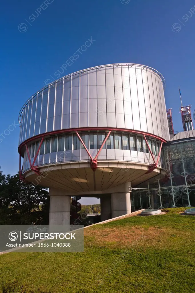 Building of the European Court of Human Rights, Strasbourg, Alsace, France, Europe